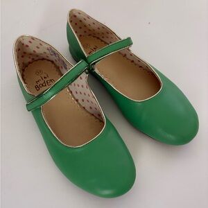 Mini Boden Mary Jane’s Kelly Green Leather UK 37 US 5
